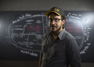A copywriter standing in front of a scribble of formulas – teemuno blog